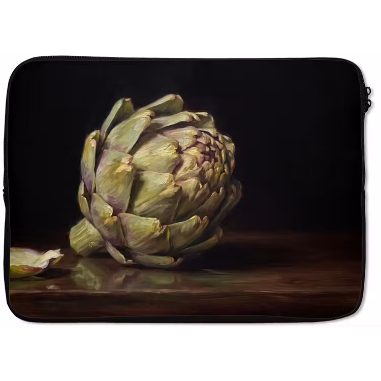 Laptop hülle - Artischocke – Essen – Klassisch - Artichok - Eten - Klassiek laptophoes neopreen klein