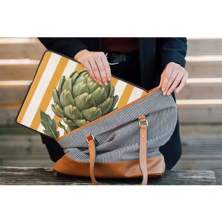 Laptop hülle - Artischocke – Modern – Gemüse - Artisjok - Modern - Groente laptophoes neopreen klein