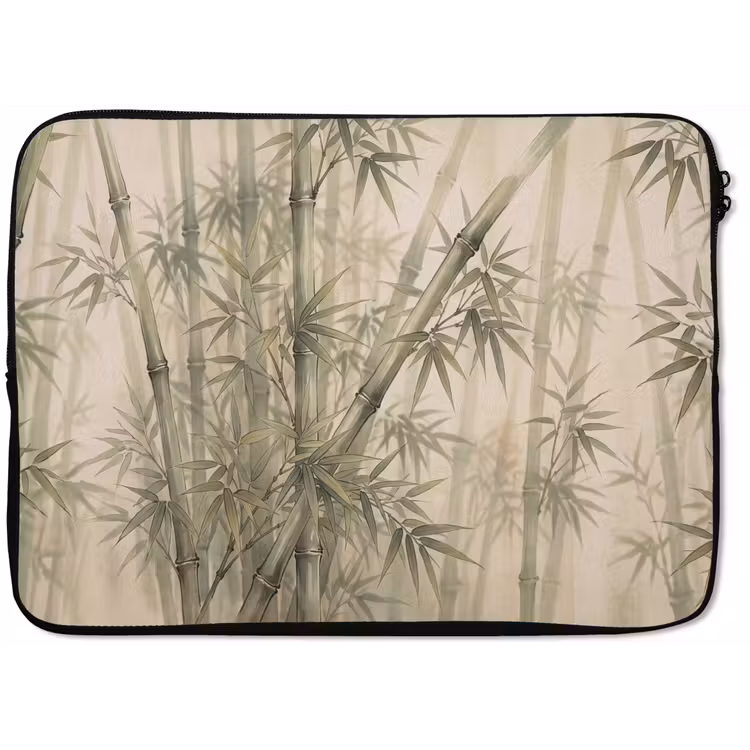 Bamboe - Bladeren - Aziatisch - Groen - Natuur laptophoes neopreen klein -zkaufland3dotto