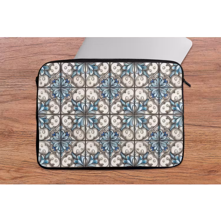 Barok - Tegel - Kleurrijk laptophoes neopreen klein 279 -tafel