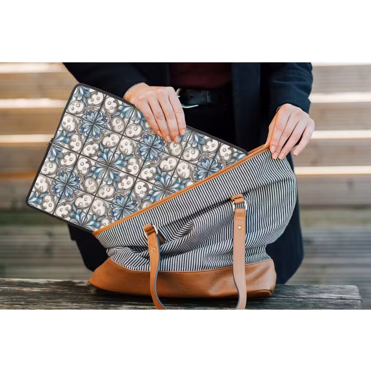 Barok - Tegel - Kleurrijk laptophoes neopreen klein 279 -tas
