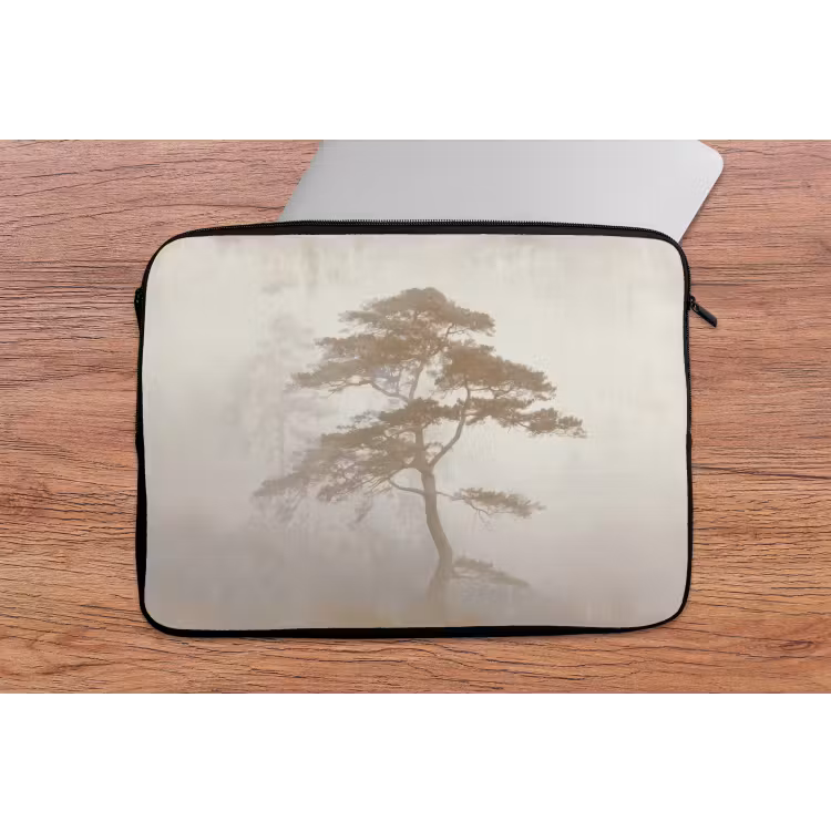 Boom - Oosterse stijl - Landschap laptophoes neopreen klein -tafel
