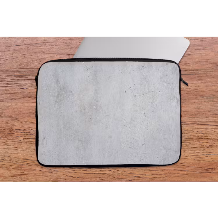 Beton - Textuur - Achtergrond - Grijs - Industrieel laptophoes neopreen klein -tafel
