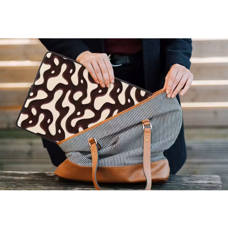 Organisch - Krachtig - Bruin laptophoes neopreen klein 279 -tas