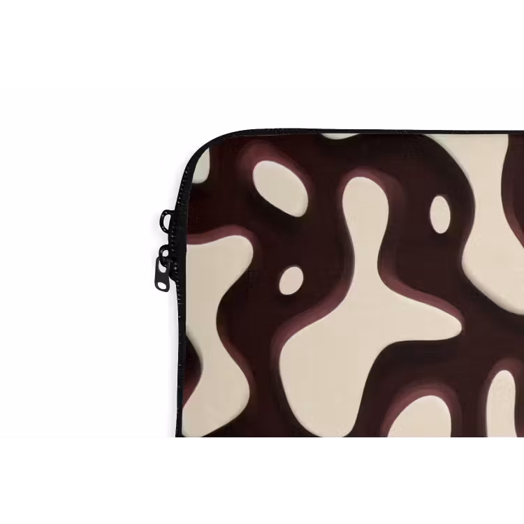 Organisch - Krachtig - Bruin laptophoes neopreen klein 279 -detail