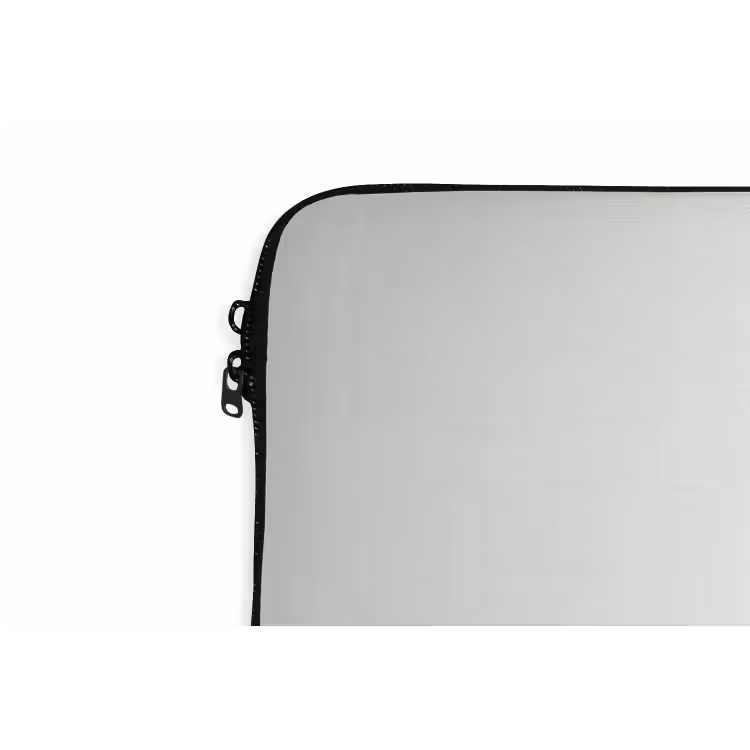 Bladeren - Zwart - Lotusbloem - Minimalitisch laptophoes neopreen klein -detail