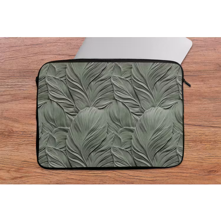 Bladeren - Textuur - Groen laptophoes neopreen klein 279 -tafel