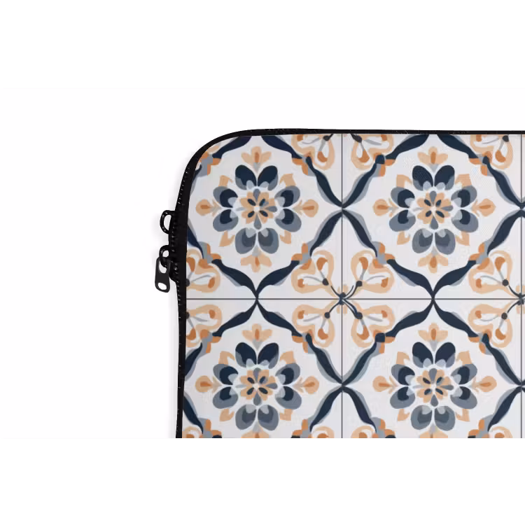 Bladvorm - Patroon - Kleurrijk laptophoes neopreen klein 279 -detail