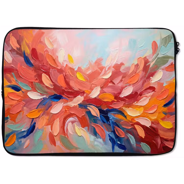 Bloemen - Abstract - Kunst - Modern laptophoes neopreen klein -zkaufland3dotto