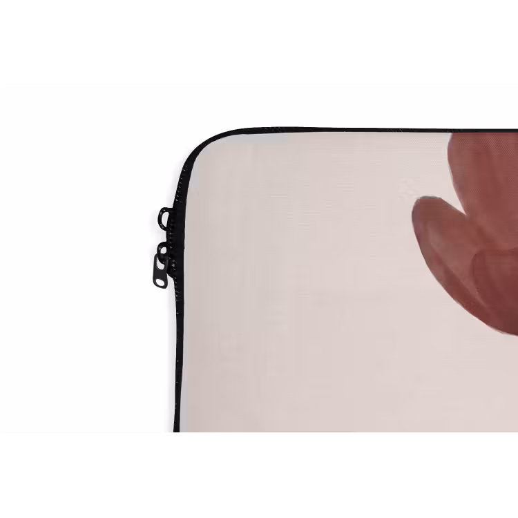 Bloemen - Abstract - Modern - Bruin - Decoratief laptophoes neopreen klein -detail