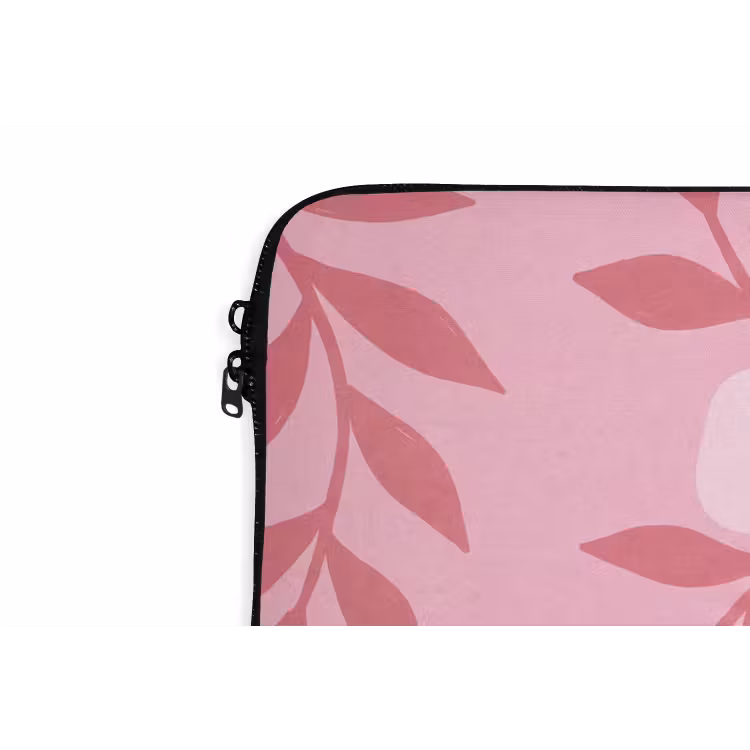 Bloemen - Abstract - Modern - Roze - Natuur laptophoes neopreen klein -detail