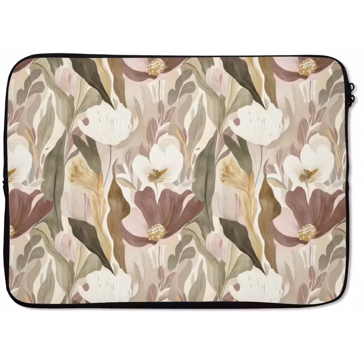 Bloemen - Aquarel - Kleurrijk laptophoes neopreen klein 279 -zkaufland3dotto