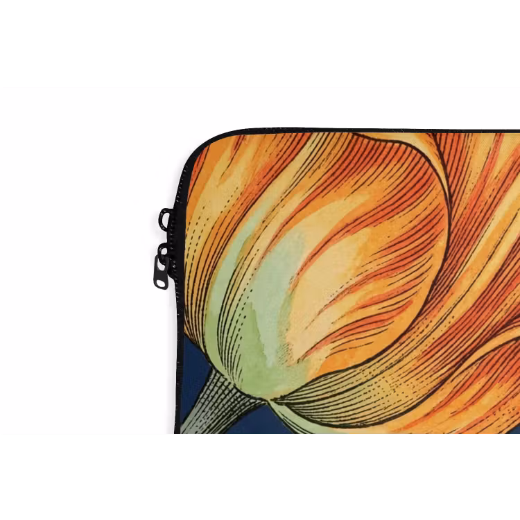 Laptop hülle - Blumen – Botanik – Muster - Bloemen - Botanisch - Patroon laptophoes neopreen klein