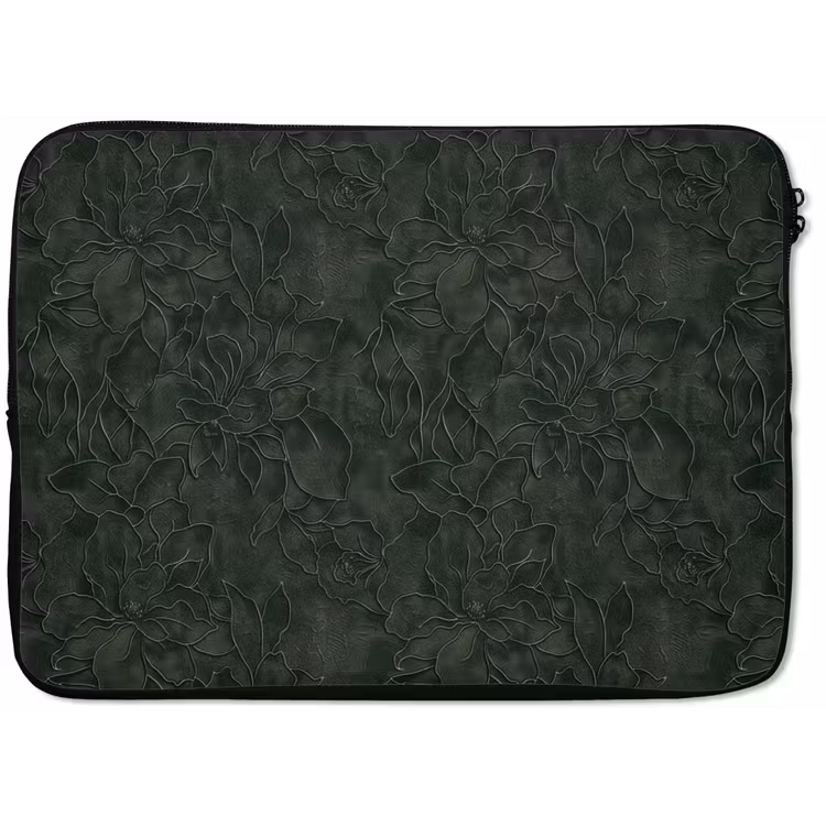Bloemen - Lijnen - Groen laptophoes neopreen klein 279 -zkaufland3dotto