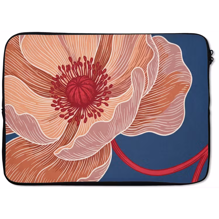 Laptop hülle - Blumen – Modern – Abstrakt - Bloemen - Modern - Abstract laptophoes neopreen klein