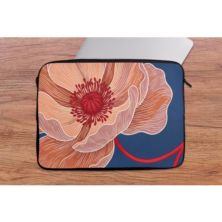 Laptop hülle - Blumen – Modern – Abstrakt - Bloemen - Modern - Abstract laptophoes neopreen klein