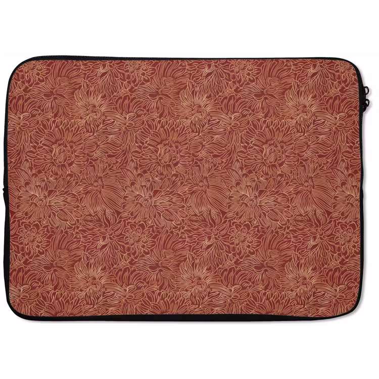 Bloemen - Motief - Rood laptophoes neopreen klein 279 -zkaufland3dotto