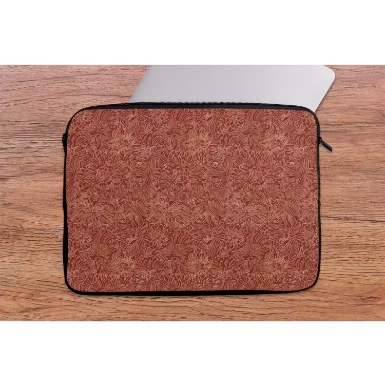 Bloemen - Motief - Rood laptophoes neopreen klein 279 -tafel