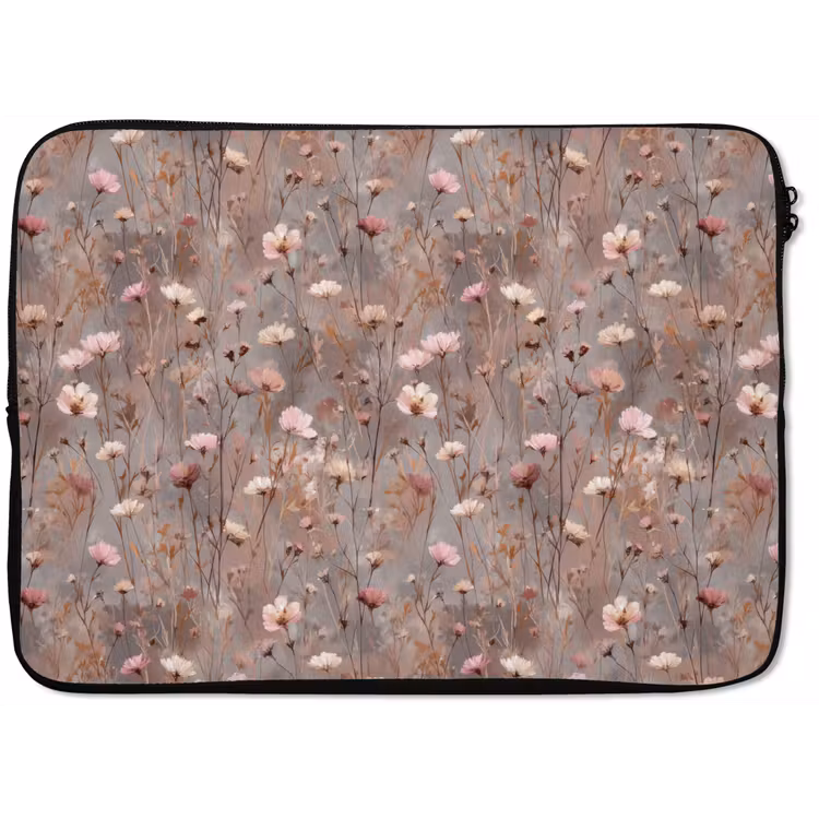Bloemen - Wild - Pastel laptophoes neopreen klein 279 -zkaufland3dotto