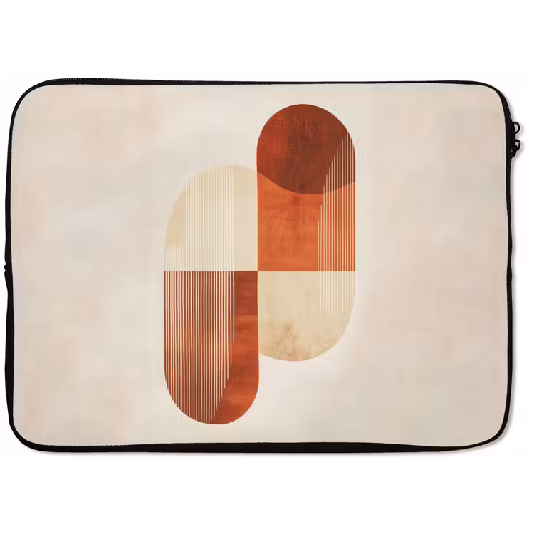 Bogen - Beige - Vormen laptophoes neopreen klein -zkaufland3dotto