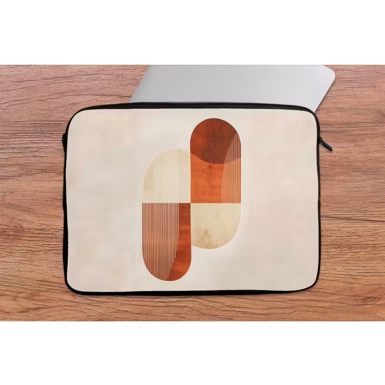Bogen - Beige - Vormen laptophoes neopreen klein -tafel