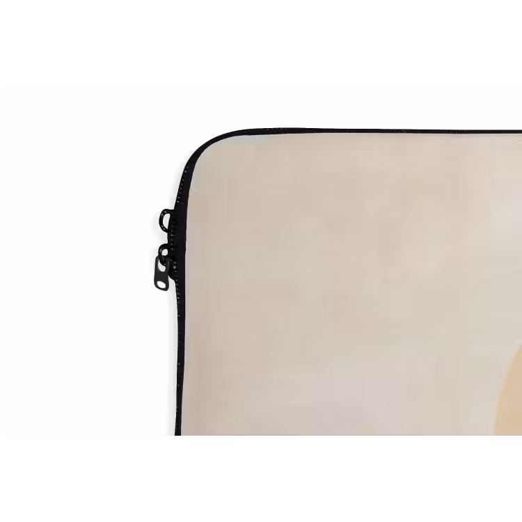 Bogen - Beige - Vormen laptophoes neopreen klein -detail
