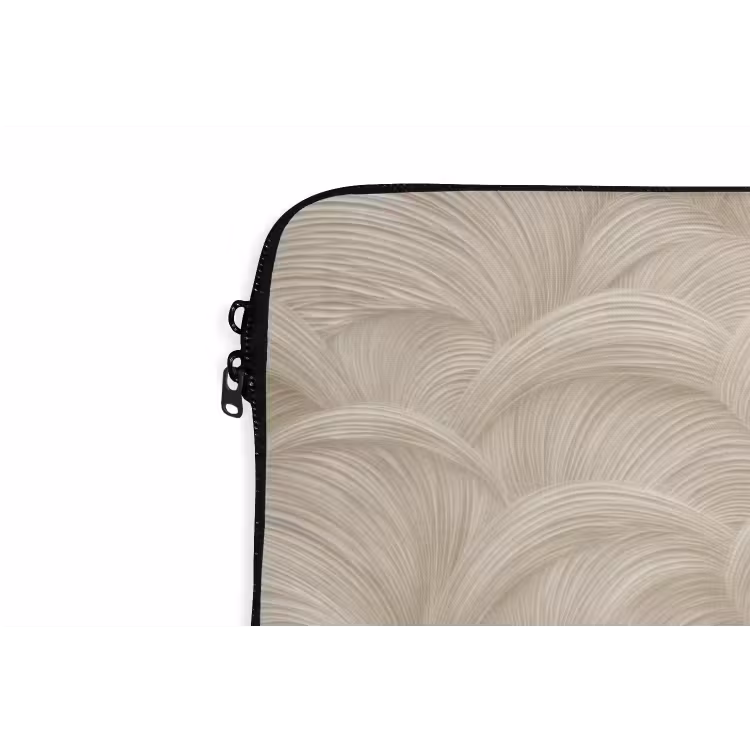 Bogen - Patroon - Beige laptophoes neopreen klein 279 -detail