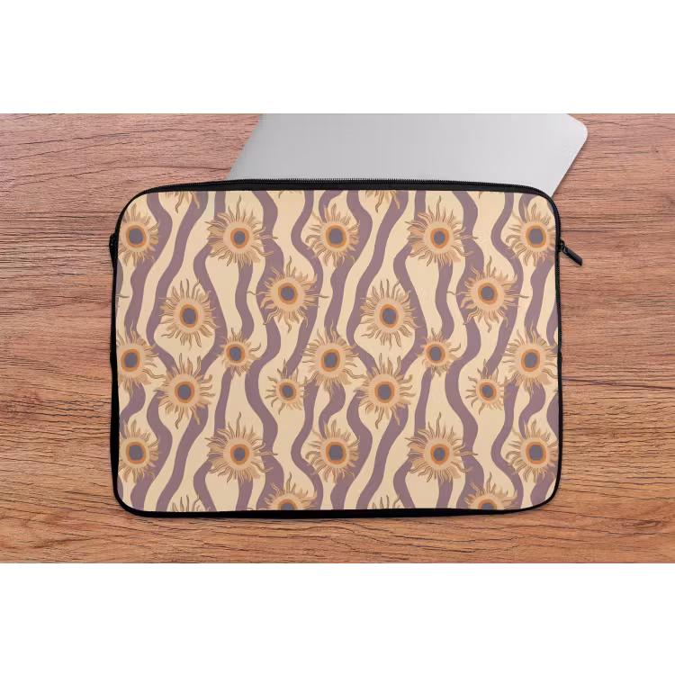 Bohemian - Vibe - Lavendelpaars laptophoes neopreen klein 279 -tafel