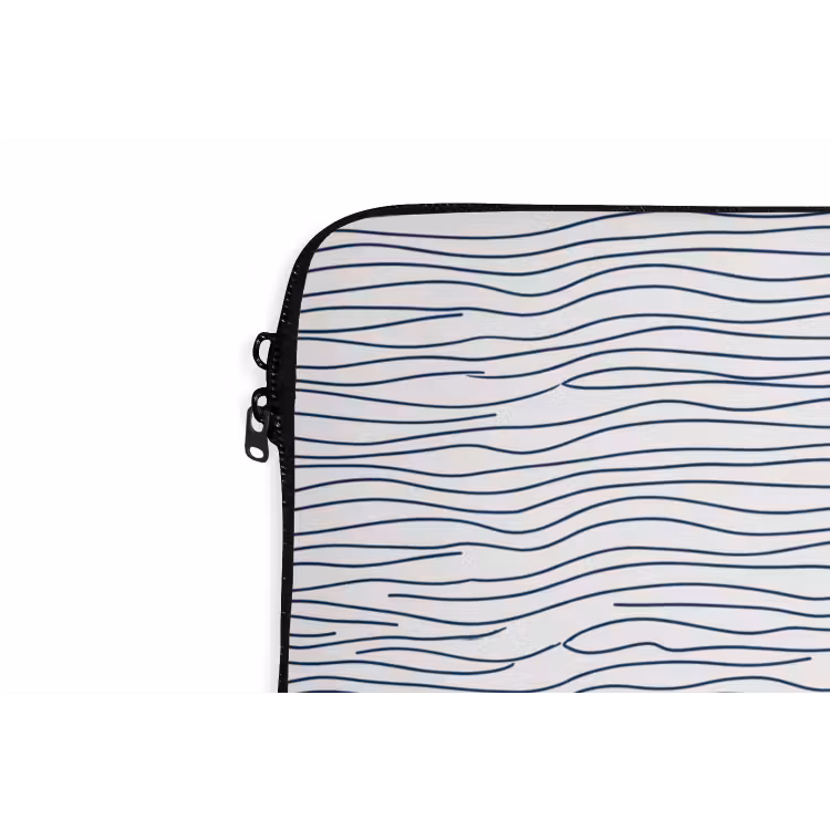 Boot - Water - Rood - Illustratie - Minimalistisch laptophoes neopreen klein -detail