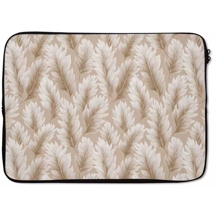 Botanisch - Patroon - Beige laptophoes neopreen klein 279 -zkaufland3dotto