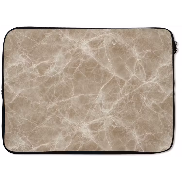 Bruin - Kristaladers - Marmer laptophoes neopreen klein 279 -zkaufland3dotto