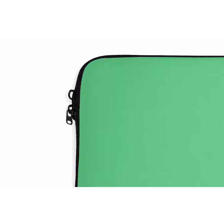 c'est la fucking vie - Groen - Penseelstijl laptophoes neopreen klein -detail
