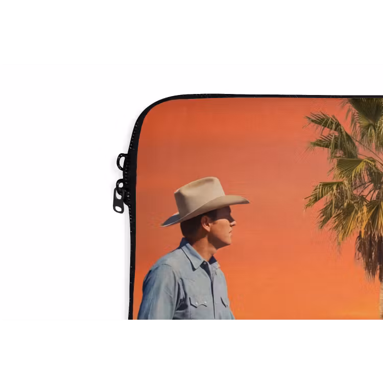 Laptop hülle - Cowboy – Pferd – Wüste - Cowboy - Paard - Woestijn laptophoes neopreen klein