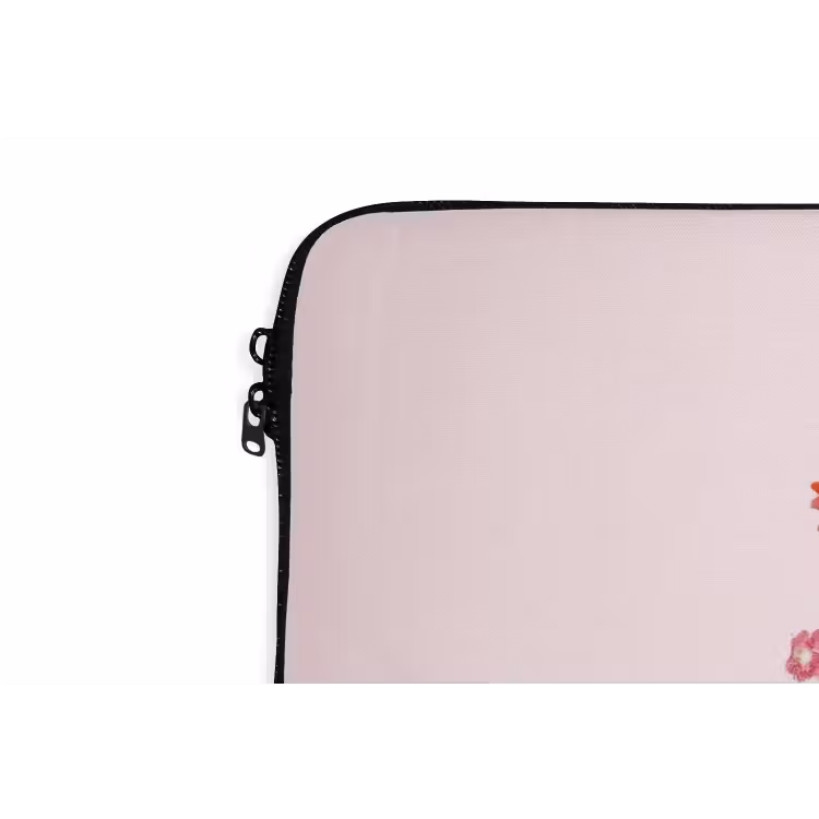 Cowboylaarzen - Roze - Boeket - Bloemen laptophoes neopreen klein -detail