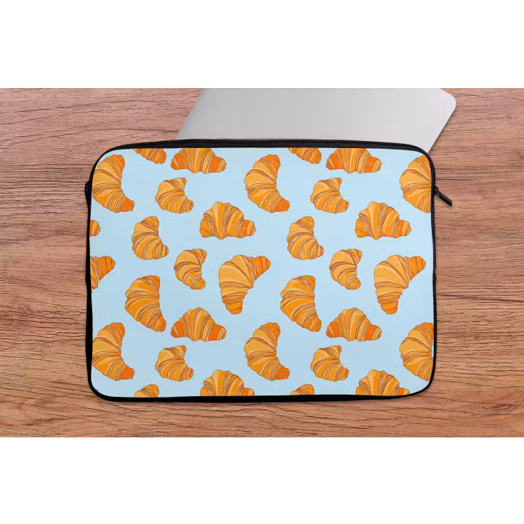 Croissant - Speels - Blauw laptophoes neopreen klein 279 -tafel