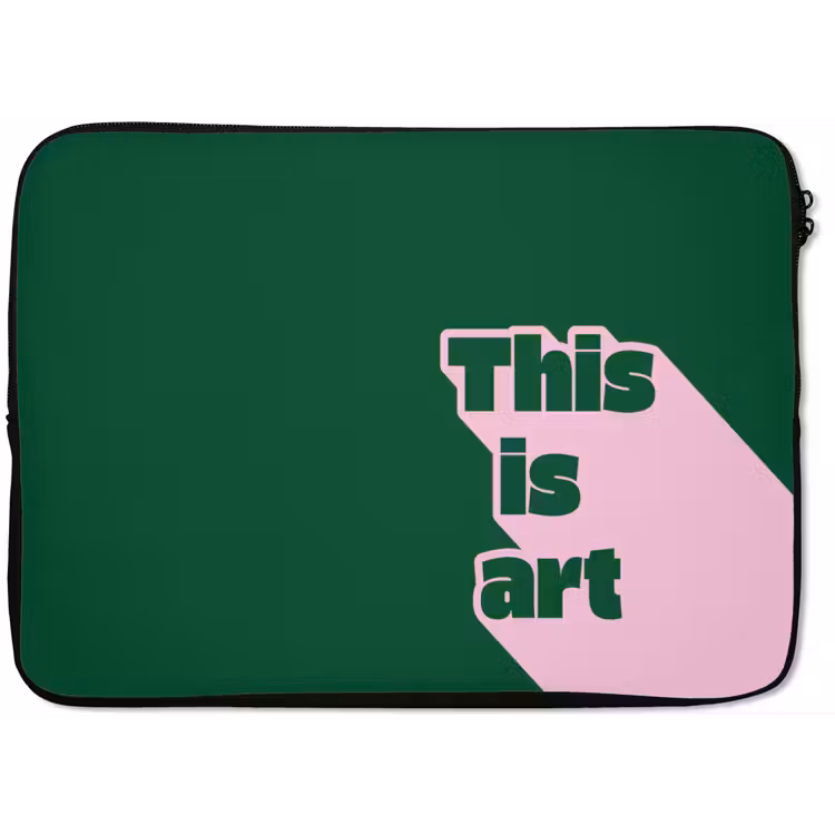 This is art - Schaduw - Roze laptophoes neopreen klein -zkaufland3dotto