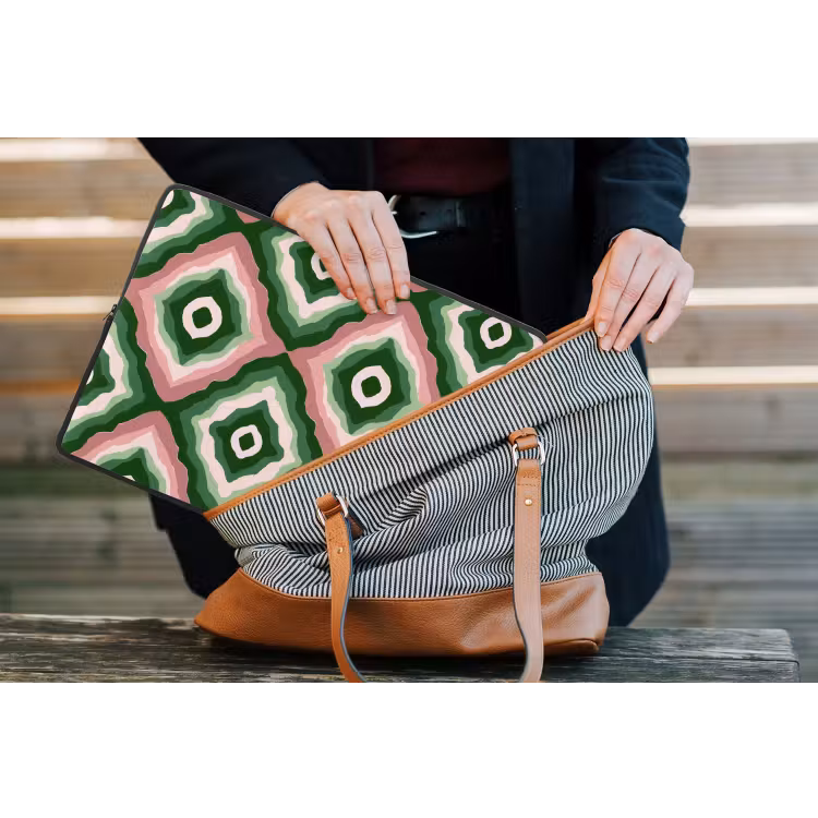 Ontwerp - Organisch - Kleurrijk laptophoes neopreen klein 279 -tas