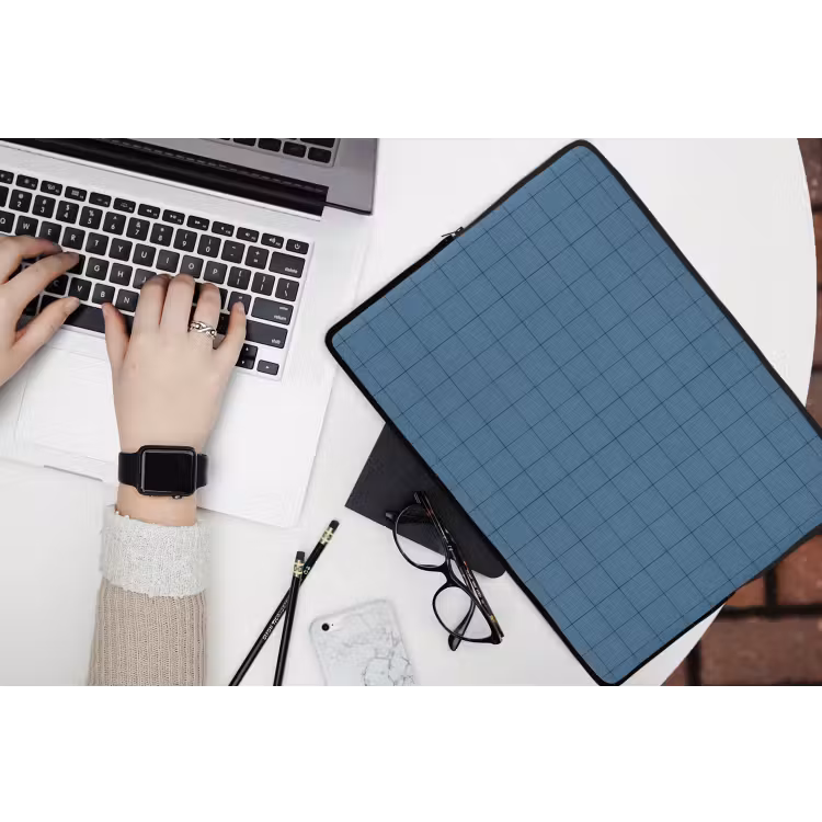 Ruiten - Geometrisch - Blauw laptophoes neopreen klein 279 -bureau