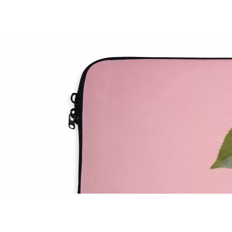 Disco - Kersen - Roze laptophoes neopreen klein -detail
