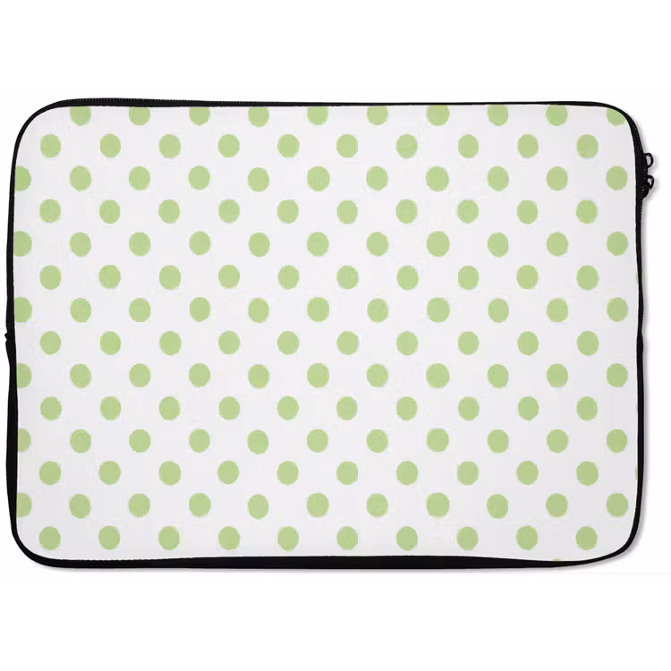 Dots - Klassiek - Groen laptophoes neopreen klein 279 -zkaufland3dotto