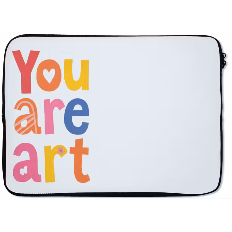 You are art - Kleurrijk - Grafisch laptophoes neopreen klein -zkaufland3dotto