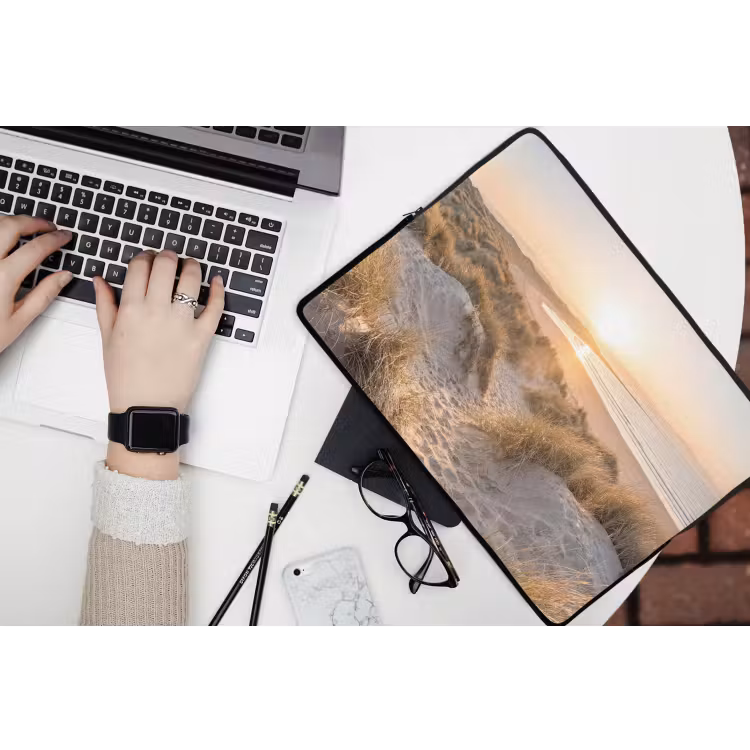 Duinen - Strand - Zee laptophoes neopreen klein -bureau