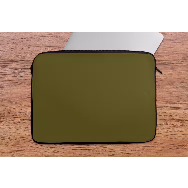 Dark - Olive - Groen laptophoes neopreen klein 279 -tafel