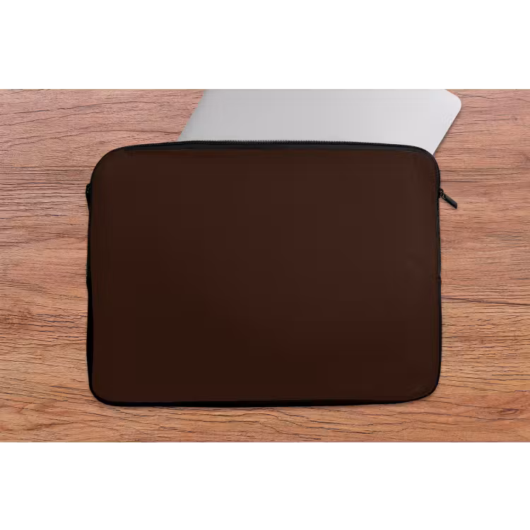 Dark - Chocolate - Bruin laptophoes neopreen klein 279 -tafel