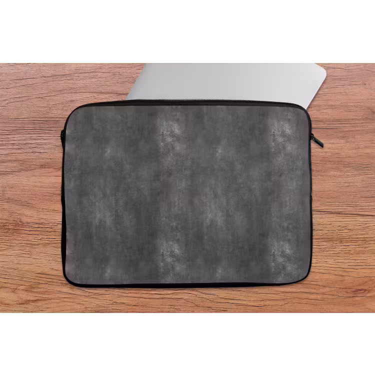 Donkergrijs - Ruw - Beton laptophoes neopreen klein 279 -tafel