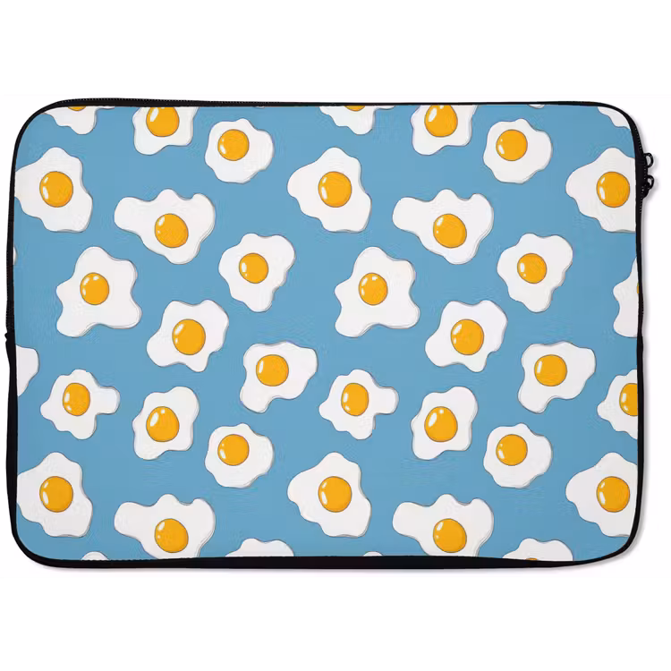 Eieren - Dooiers - Blauw laptophoes neopreen klein 279 -zkaufland3dotto