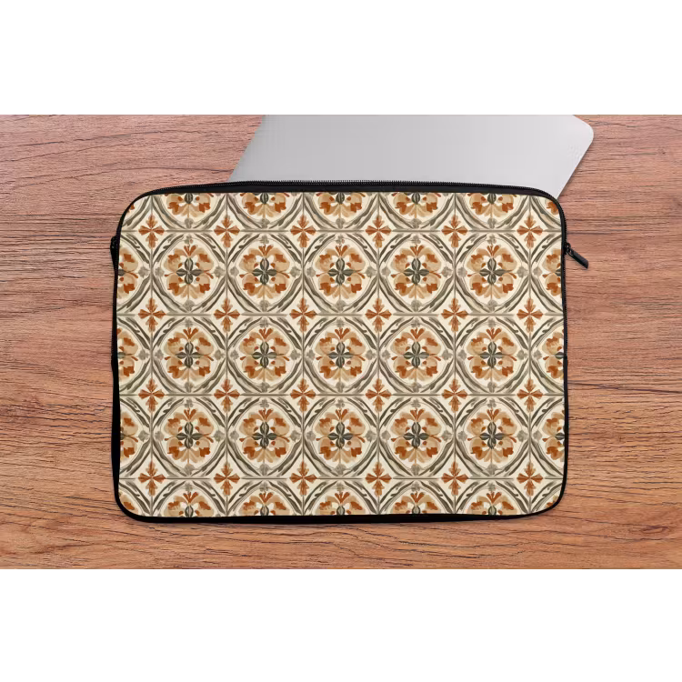 Elegant - Antiek - Kleurrijk laptophoes neopreen klein 279 -tafel