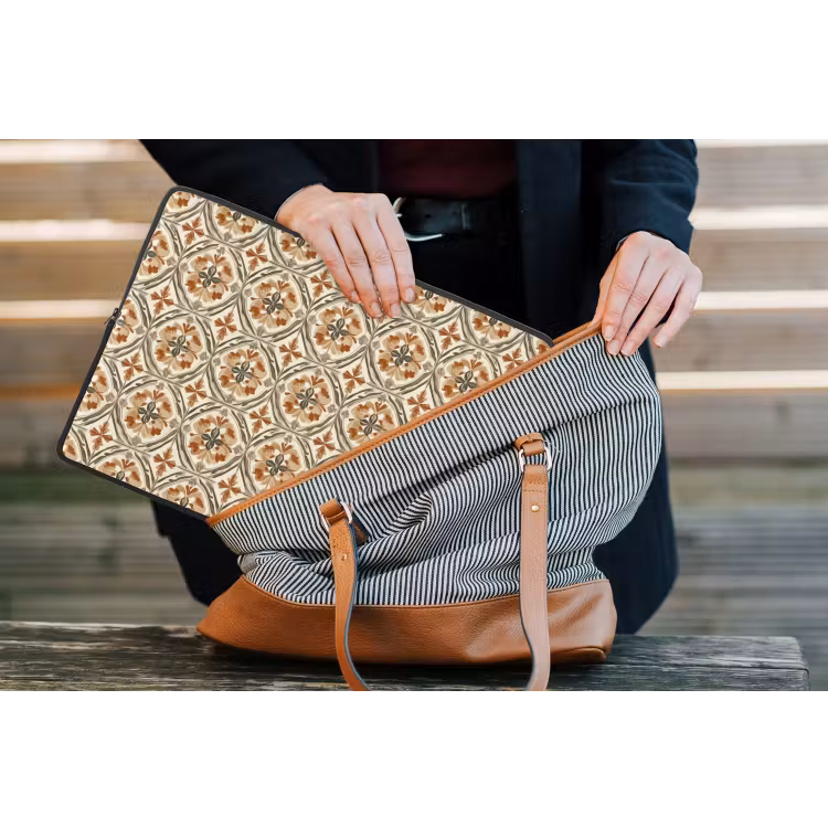 Elegant - Antiek - Kleurrijk laptophoes neopreen klein 279 -tas