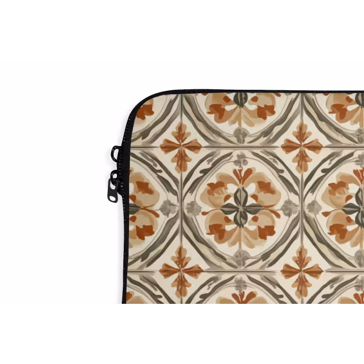 Elegant - Antiek - Kleurrijk laptophoes neopreen klein 279 -detail