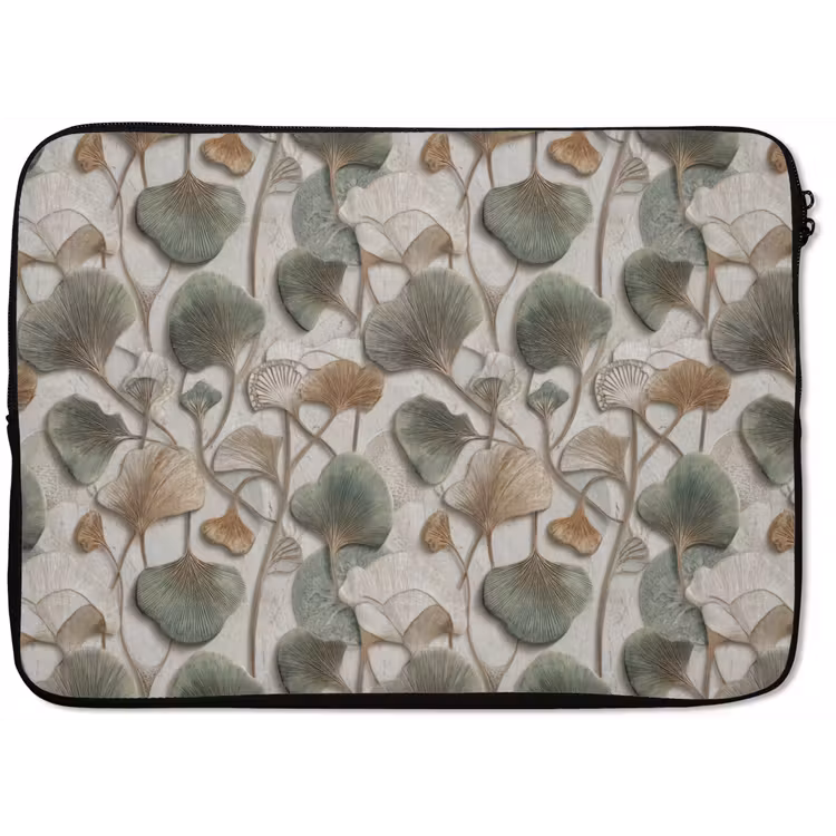 Elegant - Bladeren - Groen laptophoes neopreen klein 279 -zkaufland3dotto
